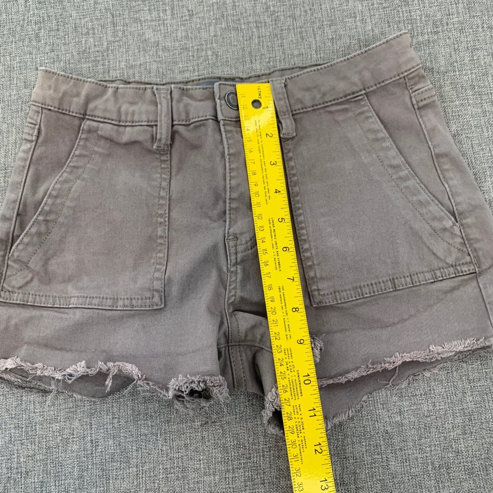 Cali 1850 Shorts Faded brown‎ Distressed Fringe Casual Wear Short Shorts Size 7 - Picture 6 of 11